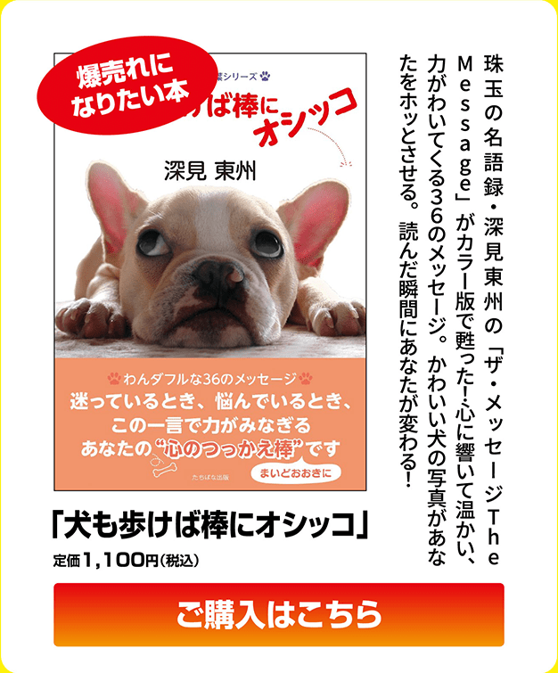 「犬も歩けば棒にオシッコ」 定価1,100円（税込）